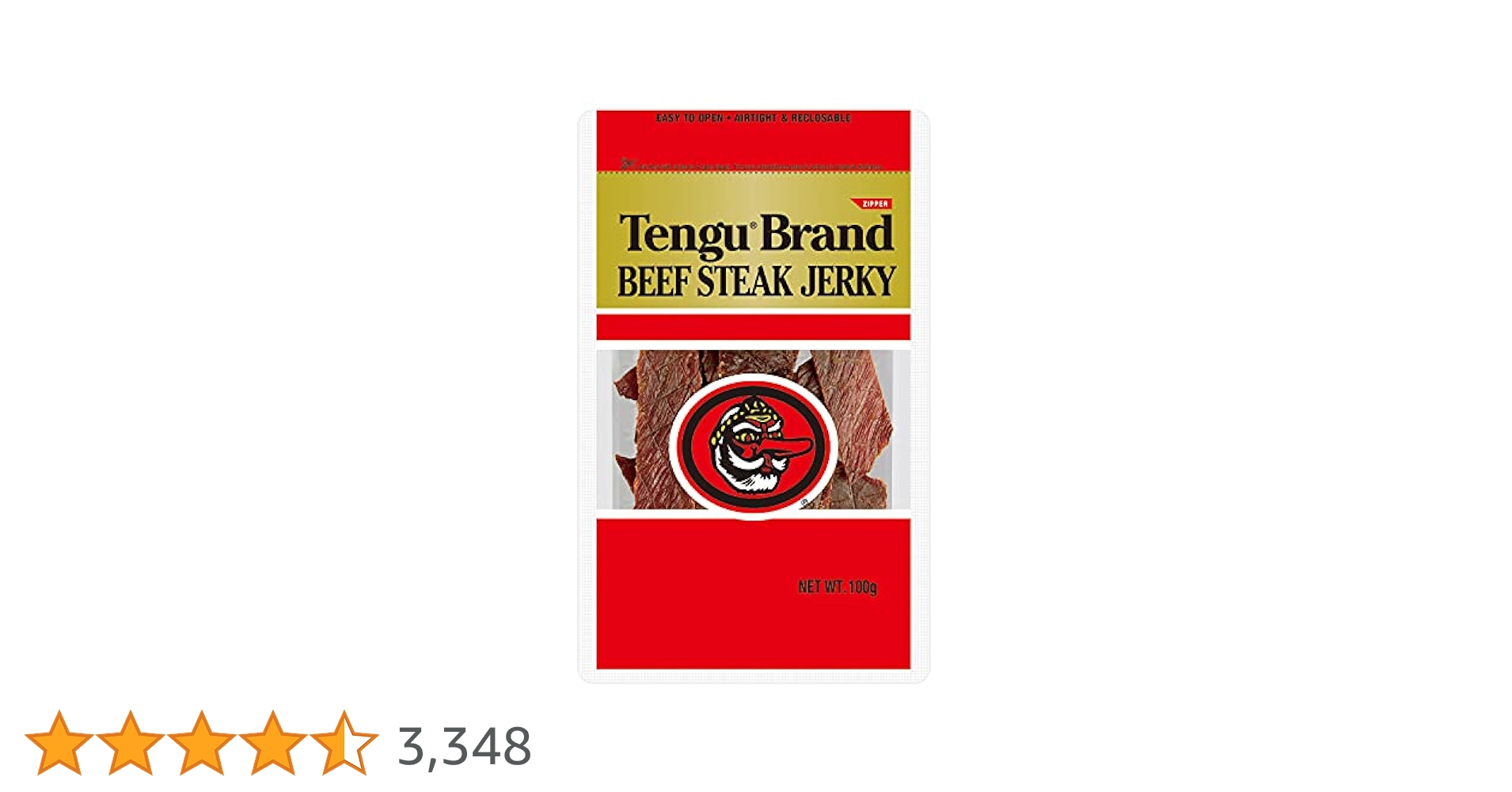 Amazon.co.jp: Tengu Beef Steak Jerky, Made in Japan, 3.5 oz